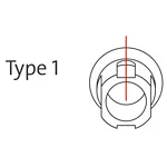 Solid abutm angled18°Type1 RC4,1/4,8D5,5