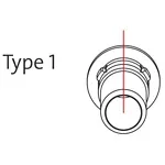 Pilier 18° type 1 D4,3 D5,8 GH3,0/4,5