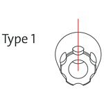 Multi-unit abut. incl.screw Type 1 17° /