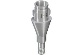 SC Variobase® Abutment - with screw, oval, GH 3mm, TAN