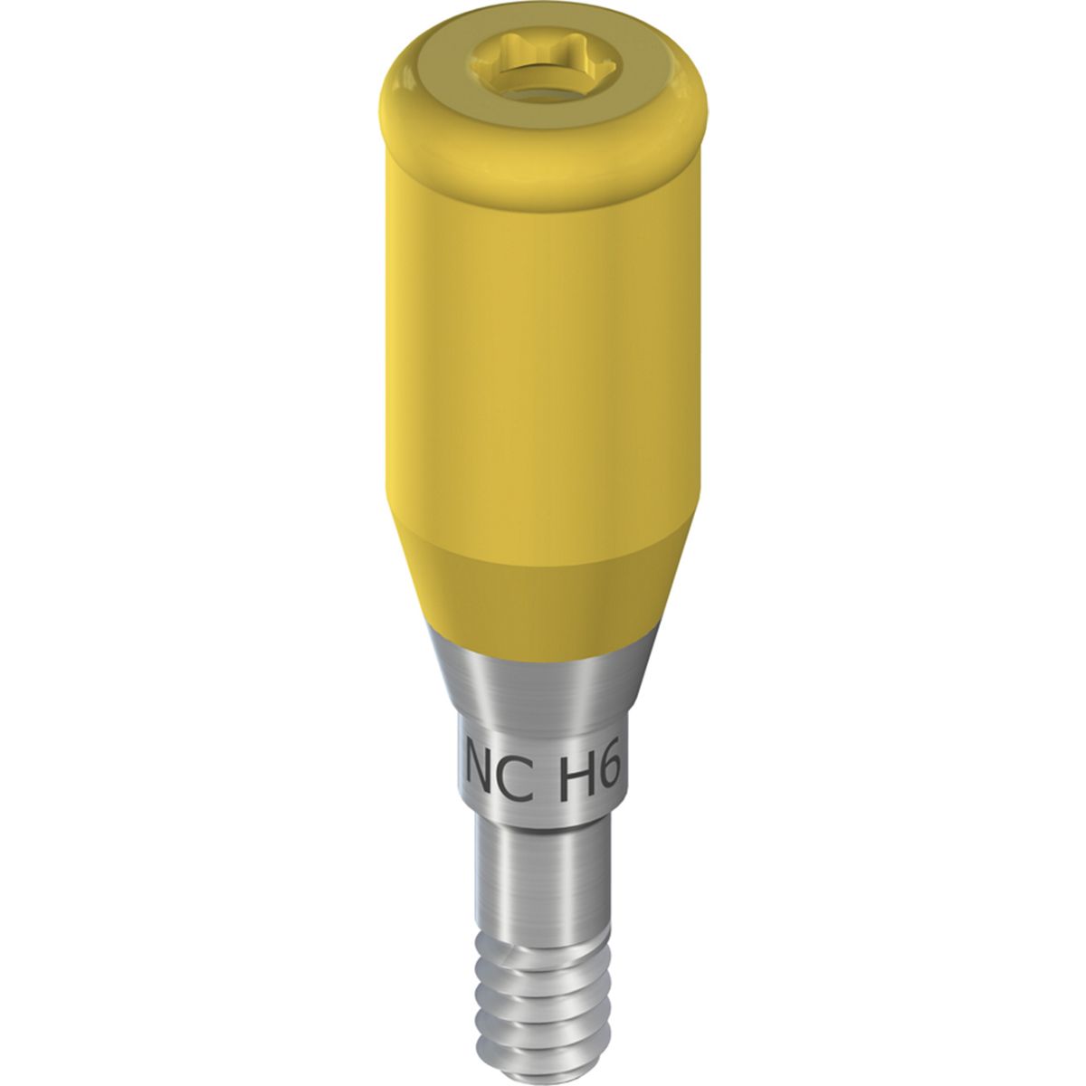 NC Novaloc® TiN, straight 0°, Ø 3.8mm, H 6mm, TAV Straumann Group