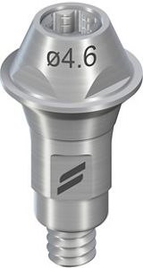 RC Screw-retained Abutment, straight, Ø 4.6mm, GH 1mm, TAN