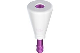 RC Healing Abutment, conical, Ø 6mm, H 6mm, ZrO2/TAN