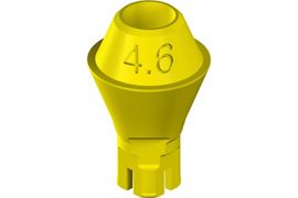 NC Plan screw-retained abutment, POM - straight 0°, D 4.6mm, GH 2.5mm