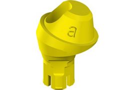 NC Plan screw-retained abutment, POM - angled 17°, D 4.6mm, GH 2.5mm, Type A