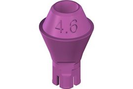 RC Plan screw-retained abutment, POM - straight 0°, D 4.6mm, GH 2.5mm