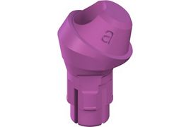 RC Plan screw-retained abutment, POM - angled 30°, D 4.6mm, GH 2.5mm, Type A