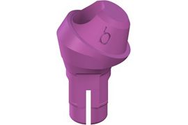 RC Plan screw-retained abutment, POM - angled 30°, D 4.6mm, GH 2.5mm, Type B