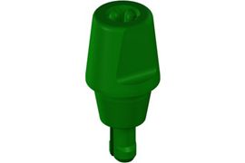 WN PLAN Solid Abutment 6° - H 4mm, green, POM