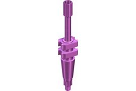 RB Impression Post Open Tray - long, incl. guide screw, L 24mm, TAN