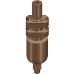 WB Imp.PostOT,S,screw,L16.5,engaging,TAN