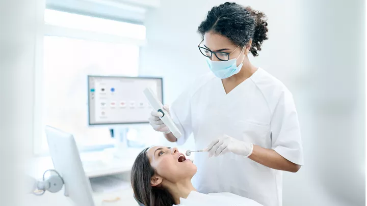 An icon with two clouds