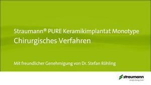 Straumann® PURE Ceramic Implantatsysteme