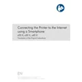 Connecting the Printer to the Internet Using a Smartphone