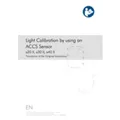 Light Calibration Using ACCS Sensor