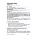 Lenovo Limited Warranty
