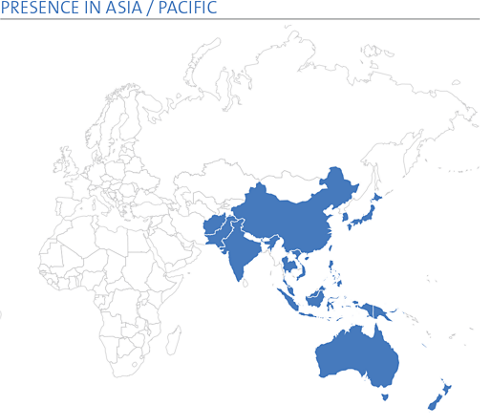 PRESENCE IN ASIA / PACIFIC