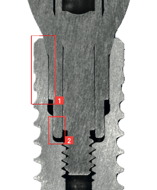 medentika-sectioncuts-lserie compatible with Straumann Bone Level