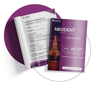 Neodent International APAC 2025 event flyer.
