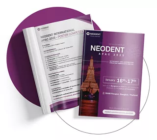 Neodent International APAC 2025 event flyer.