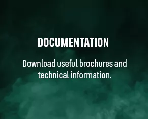 green background with smoke and text