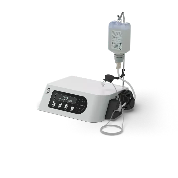 GalvoSurge® dental implant cleaning system for peri-implantitis treatment, using electrolytic cleaning to remove biofilm from implant surfaces.