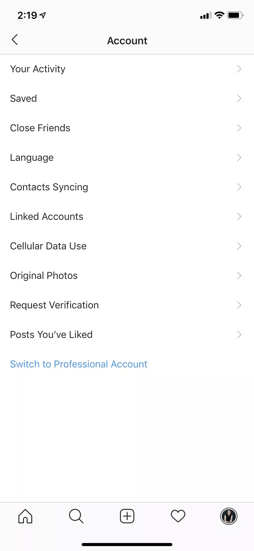 Using a professional account on Instagram will grant you access to key features like analytics.