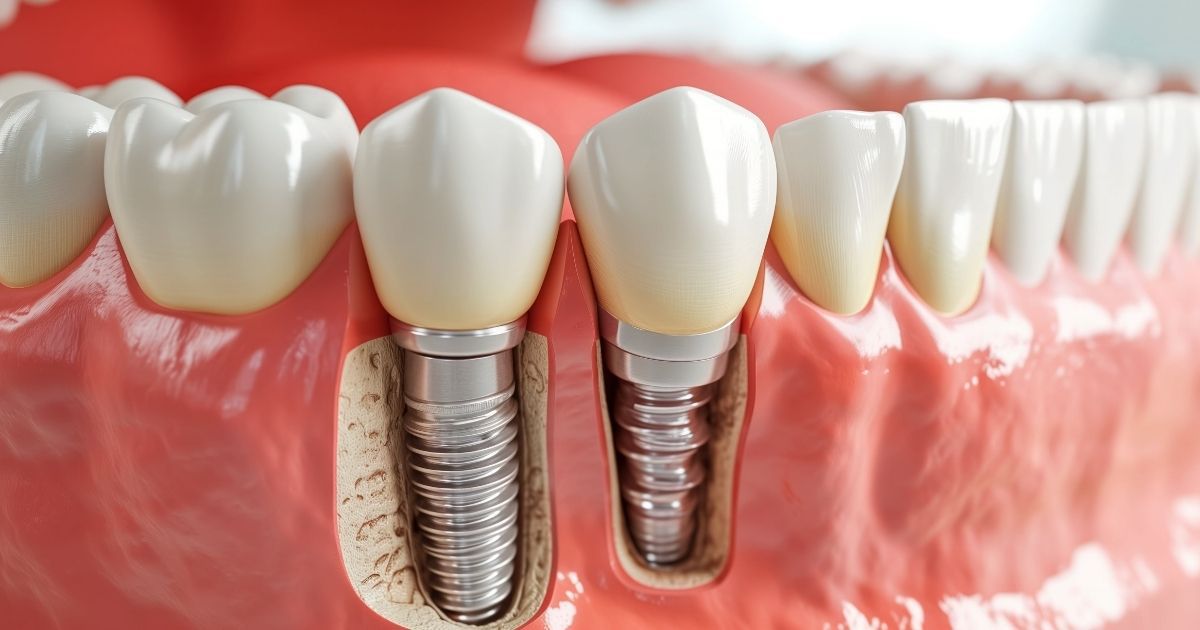 A TeethToday listed clinic dentist showing mini dental implant